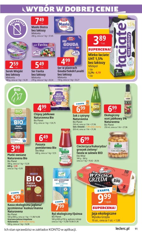 Leclerc - gazetka promocyjna Oferta E.Leclerc I Wybór w dobrej cenie od wtorku 22.07 do soboty 02.08 - strona 11