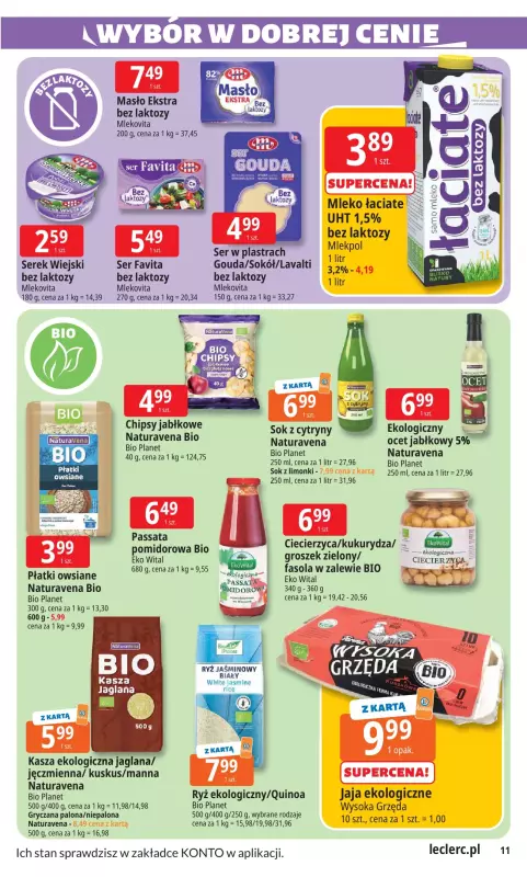 Leclerc - gazetka promocyjna Oferta E.Leclerc I Wybór w dobrej cenie od wtorku 22.07 do soboty 02.08 - strona 11