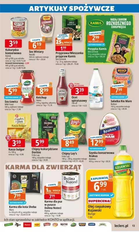Leclerc - gazetka promocyjna Oferta E.Leclerc I Wybór w dobrej cenie od wtorku 22.07 do soboty 02.08 - strona 13