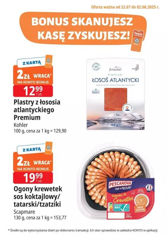 Leclerc - gazetka promocyjna Oferta E.Leclerc I Bonus skanujesz kasę zyskujesz  