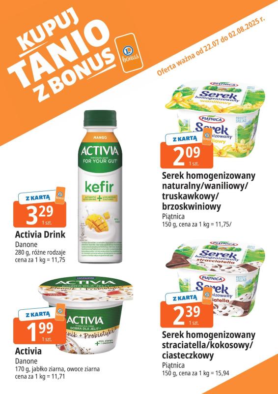 Leclerc - gazetka promocyjna Oferta E.Leclerc I Bonus skanujesz kasę zyskujesz od wtorku 22.07 do soboty 02.08 - strona 3