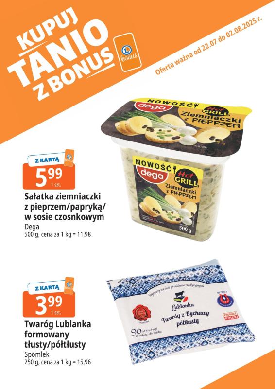 Leclerc - gazetka promocyjna Oferta E.Leclerc I Bonus skanujesz kasę zyskujesz od wtorku 22.07 do soboty 02.08 - strona 6