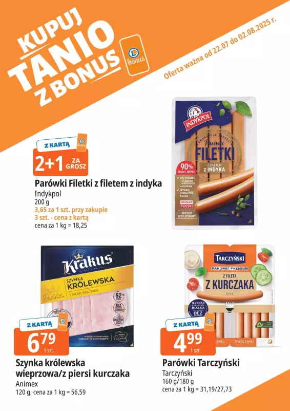Leclerc - gazetka promocyjna Oferta E.Leclerc I Bonus skanujesz kasę zyskujesz od wtorku 22.07 do soboty 02.08 - strona 7