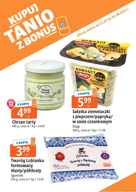 Leclerc - gazetka promocyjna Oferta E.Leclerc I Bonus skanujesz kasę zyskujesz od wtorku 22.07 do soboty 02.08 - strona 7