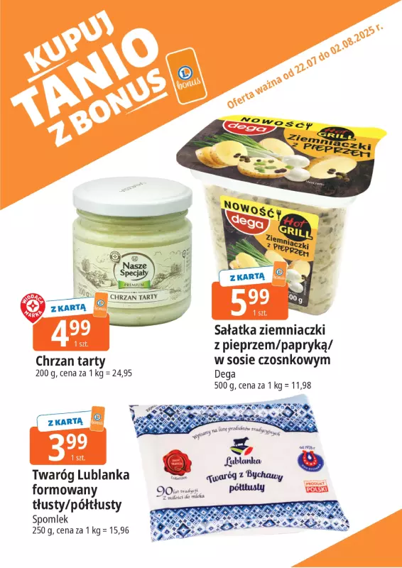 Leclerc - gazetka promocyjna Oferta E.Leclerc I Bonus skanujesz kasę zyskujesz od wtorku 22.07 do soboty 02.08 - strona 7