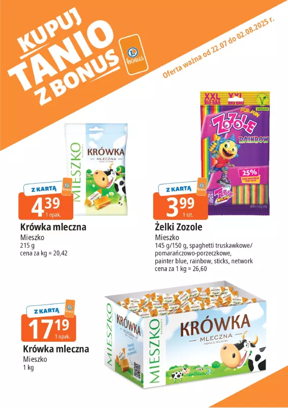 Leclerc - gazetka promocyjna Oferta E.Leclerc I Bonus skanujesz kasę zyskujesz od wtorku 22.07 do soboty 02.08 - strona 9