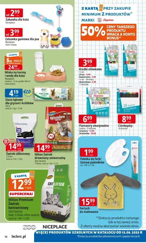 Leclerc - gazetka promocyjna Oferta E.Leclerc od wtorku 05.08 do soboty 16.08 - strona 14