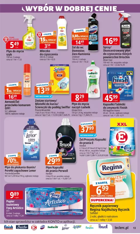 Leclerc - gazetka promocyjna Oferta E.Leclerc od wtorku 05.08 do soboty 16.08 - strona 13
