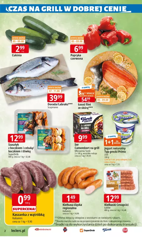 Leclerc - gazetka promocyjna Oferta E.Leclerc od wtorku 05.08 do soboty 16.08 - strona 2