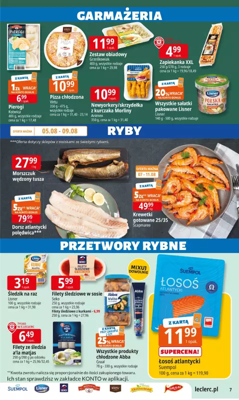 Leclerc - gazetka promocyjna Oferta E.Leclerc od wtorku 05.08 do soboty 16.08 - strona 7