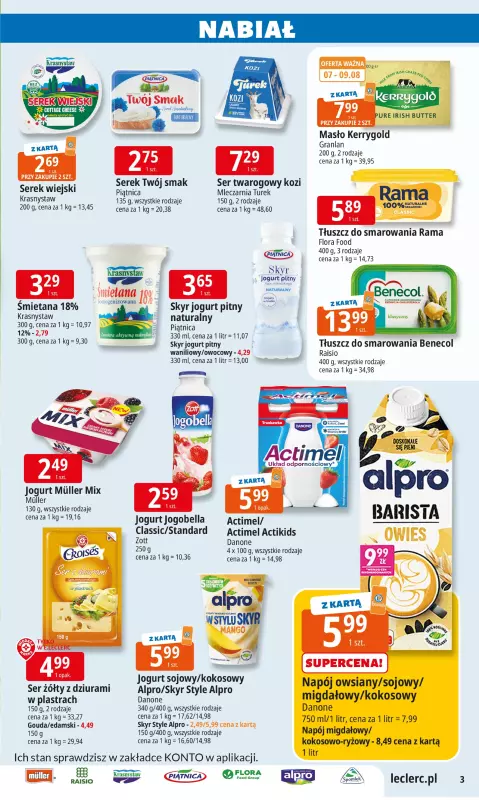 Leclerc - gazetka promocyjna Oferta E.Leclerc od wtorku 05.08 do soboty 16.08 - strona 3