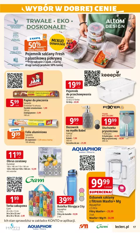 Leclerc - gazetka promocyjna Oferta E.Leclerc od wtorku 05.08 do soboty 16.08 - strona 17
