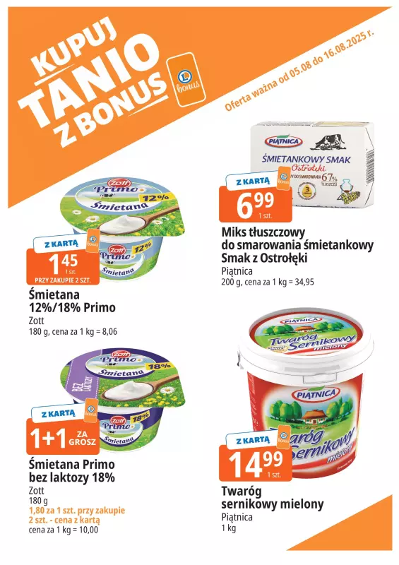 Leclerc - gazetka promocyjna Oferta E.Leclerc I Bonus skanujesz, kasę zyskujesz od wtorku 05.08 do soboty 16.08 - strona 7