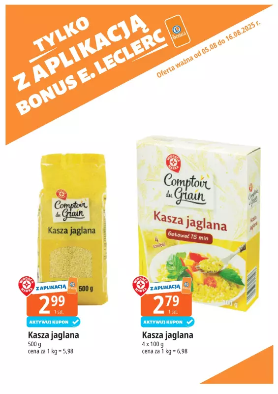 Leclerc - gazetka promocyjna Oferta E.Leclerc I Bonus skanujesz, kasę zyskujesz od wtorku 05.08 do soboty 16.08 - strona 17