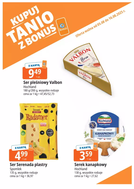 Leclerc - gazetka promocyjna Oferta E.Leclerc I Bonus skanujesz, kasę zyskujesz od wtorku 05.08 do soboty 16.08 - strona 8