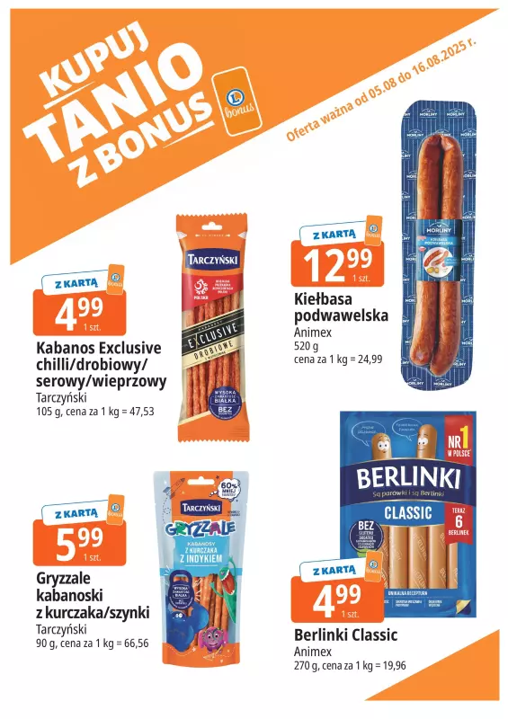 Leclerc - gazetka promocyjna Oferta E.Leclerc I Bonus skanujesz, kasę zyskujesz od wtorku 05.08 do soboty 16.08 - strona 9