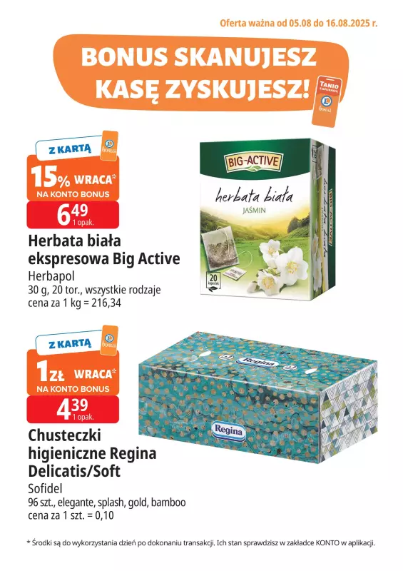 Leclerc - gazetka promocyjna Oferta E.Leclerc I Bonus skanujesz, kasę zyskujesz od wtorku 05.08 do soboty 16.08 - strona 3