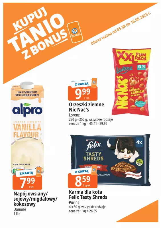 Leclerc - gazetka promocyjna Oferta E.Leclerc I Bonus skanujesz, kasę zyskujesz od wtorku 05.08 do soboty 16.08 - strona 13