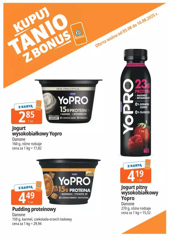 Leclerc - gazetka promocyjna Oferta E.Leclerc I Bonus skanujesz, kasę zyskujesz od wtorku 05.08 do soboty 16.08 - strona 5