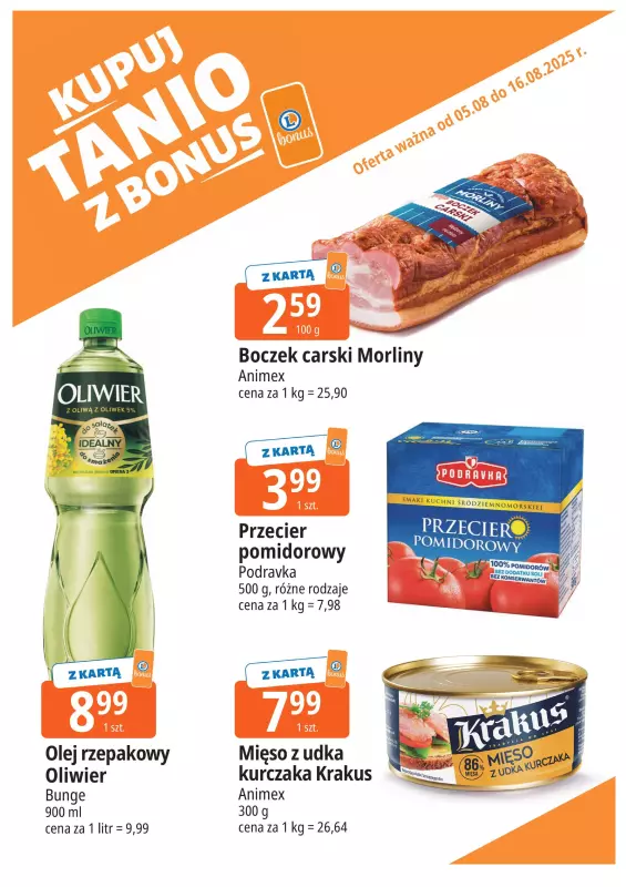 Leclerc - gazetka promocyjna Oferta E.Leclerc I Bonus skanujesz, kasę zyskujesz od wtorku 05.08 do soboty 16.08 - strona 10