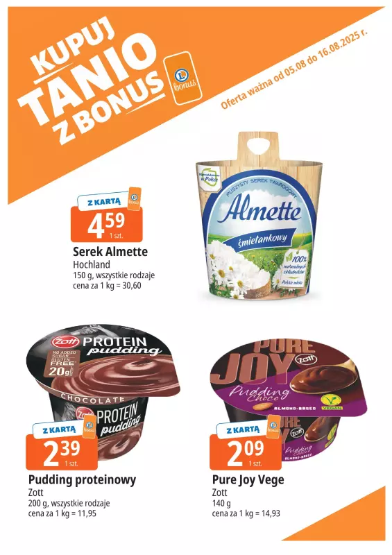 Leclerc - gazetka promocyjna Oferta E.Leclerc I Bonus skanujesz, kasę zyskujesz od wtorku 05.08 do soboty 16.08 - strona 6