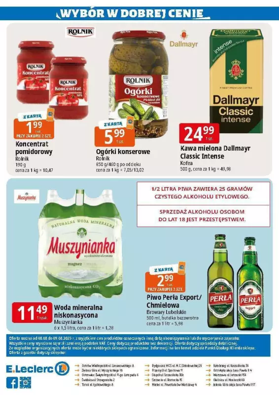 Leclerc - gazetka promocyjna Oferta E.Leclerc I Wybór w dobrej cenie od piątku 08.08 do soboty 09.08 - strona 2