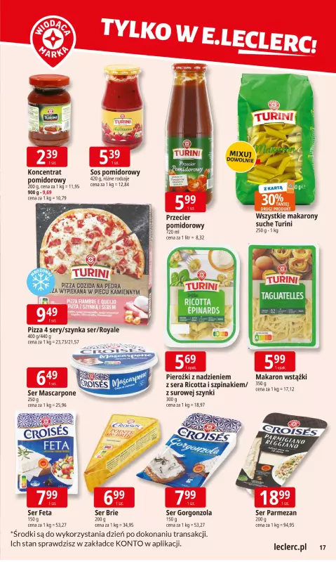 Leclerc - gazetka promocyjna Oferta E.Leclerc I Tanio to tu! od poniedziałku 11.08 do poniedziałku 18.08 - strona 17