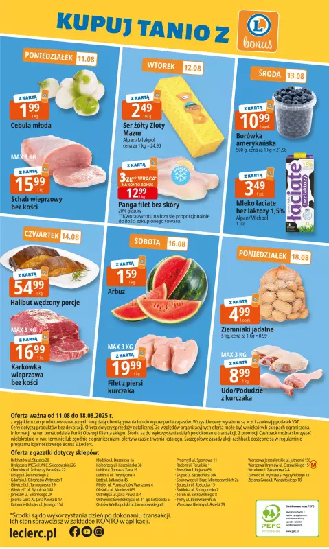 Leclerc - gazetka promocyjna Oferta E.Leclerc I Tanio to tu! od poniedziałku 11.08 do poniedziałku 18.08 - strona 20