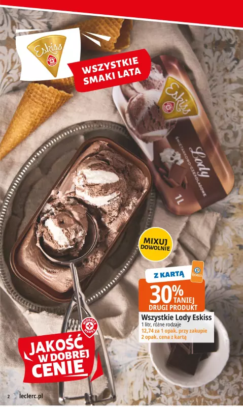 Leclerc - gazetka promocyjna Oferta E.Leclerc I Tanio to tu! od poniedziałku 11.08 do poniedziałku 18.08 - strona 2