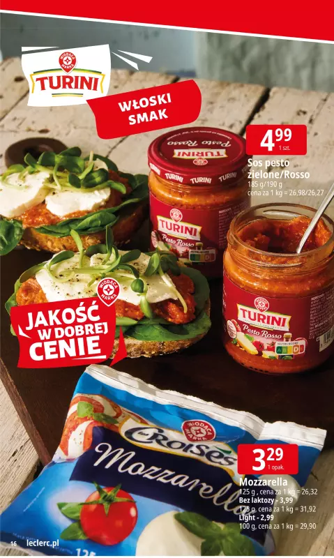 Leclerc - gazetka promocyjna Oferta E.Leclerc I Tanio to tu! od poniedziałku 11.08 do poniedziałku 18.08 - strona 16