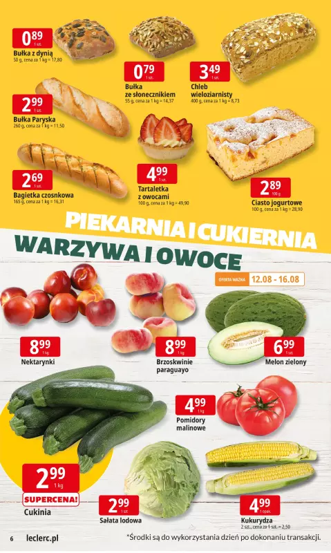 Leclerc - gazetka promocyjna Oferta E.Leclerc I Tanio to tu! od poniedziałku 11.08 do poniedziałku 18.08 - strona 6