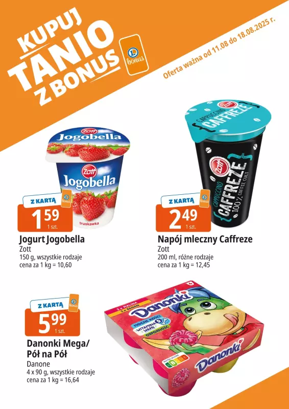 Leclerc - gazetka promocyjna Oferta E.Leclerc I Wybór w dobrej cenie od poniedziałku 11.08 do poniedziałku 18.08 - strona 4