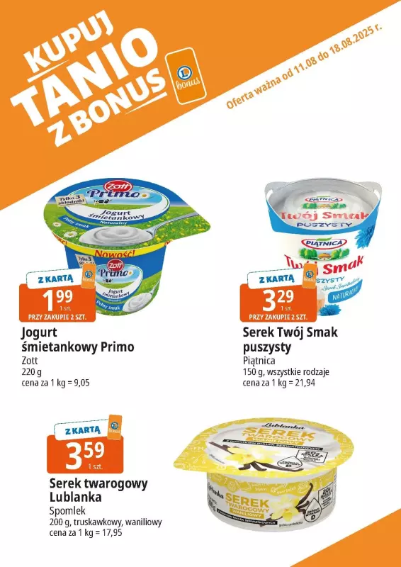 Leclerc - gazetka promocyjna Oferta E.Leclerc I Wybór w dobrej cenie od poniedziałku 11.08 do poniedziałku 18.08 - strona 5