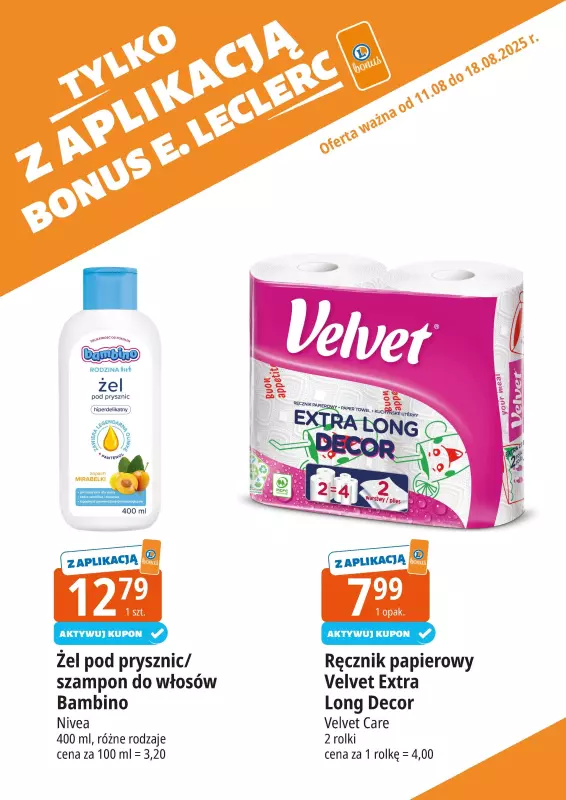 Leclerc - gazetka promocyjna Oferta E.Leclerc I Wybór w dobrej cenie od poniedziałku 11.08 do poniedziałku 18.08 - strona 13