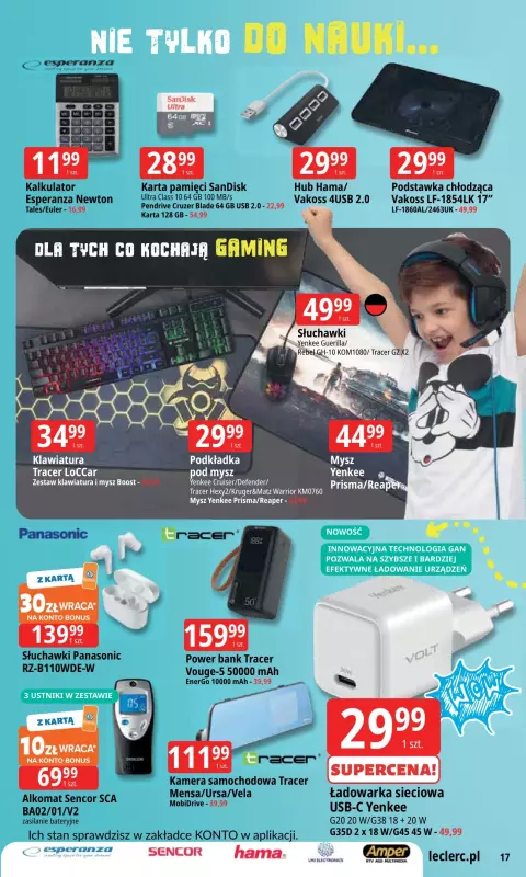 Leclerc - gazetka promocyjna Szkoła z klasą! od wtorku 12.08 do niedzieli 31.08 - strona 17