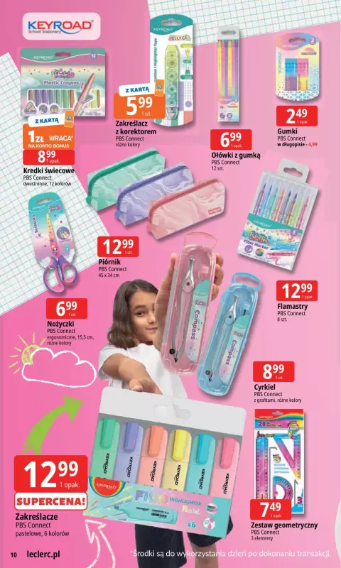 Leclerc - gazetka promocyjna Szkoła z klasą! od wtorku 12.08 do niedzieli 31.08 - strona 10