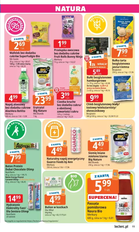 Leclerc - gazetka promocyjna Oferta E.Leclerc od wtorku 19.08 do niedzieli 31.08 - strona 11
