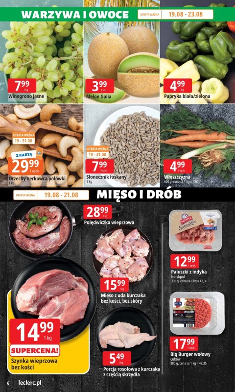 Leclerc - gazetka promocyjna Oferta E.Leclerc od wtorku 19.08 do niedzieli 31.08 - strona 6