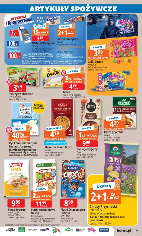 Leclerc - gazetka promocyjna Oferta E.Leclerc od wtorku 19.08 do niedzieli 31.08 - strona 9
