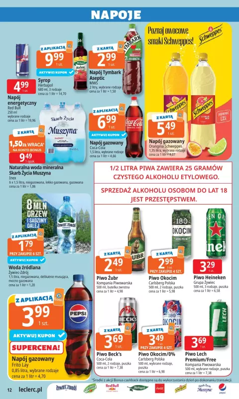 Leclerc - gazetka promocyjna Oferta E.Leclerc od wtorku 19.08 do niedzieli 31.08 - strona 12