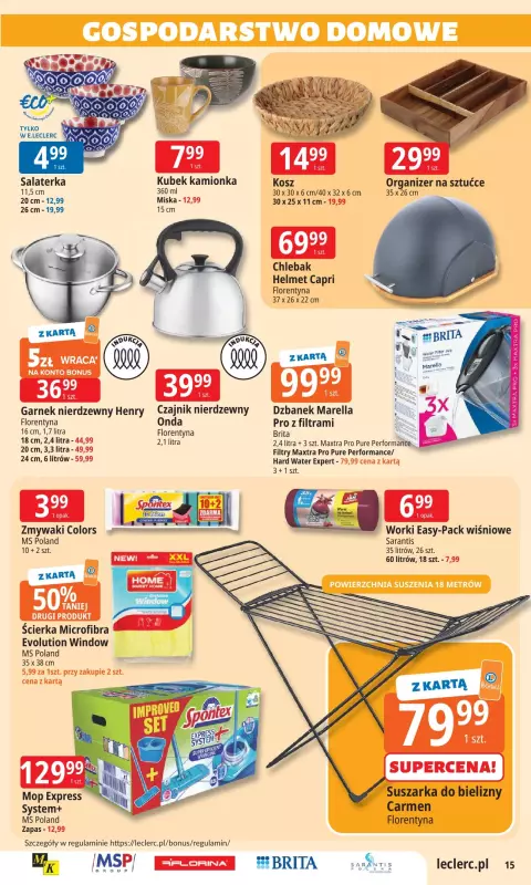 Leclerc - gazetka promocyjna Oferta E.Leclerc od wtorku 19.08 do niedzieli 31.08 - strona 15
