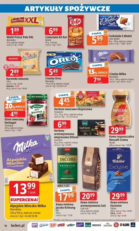 Leclerc - gazetka promocyjna Oferta E.Leclerc od wtorku 19.08 do niedzieli 31.08 - strona 10