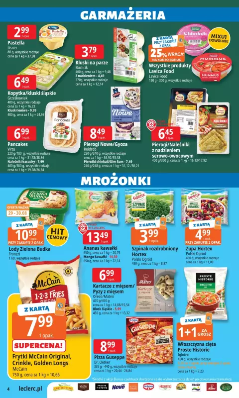 Leclerc - gazetka promocyjna Oferta E.Leclerc od wtorku 19.08 do niedzieli 31.08 - strona 4