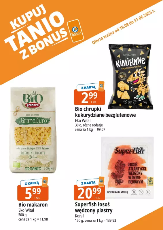 Leclerc - gazetka promocyjna Oferta E.Leclerc I Bonus skanujesz, kasę zyskujesz od wtorku 19.08 do niedzieli 31.08 - strona 10