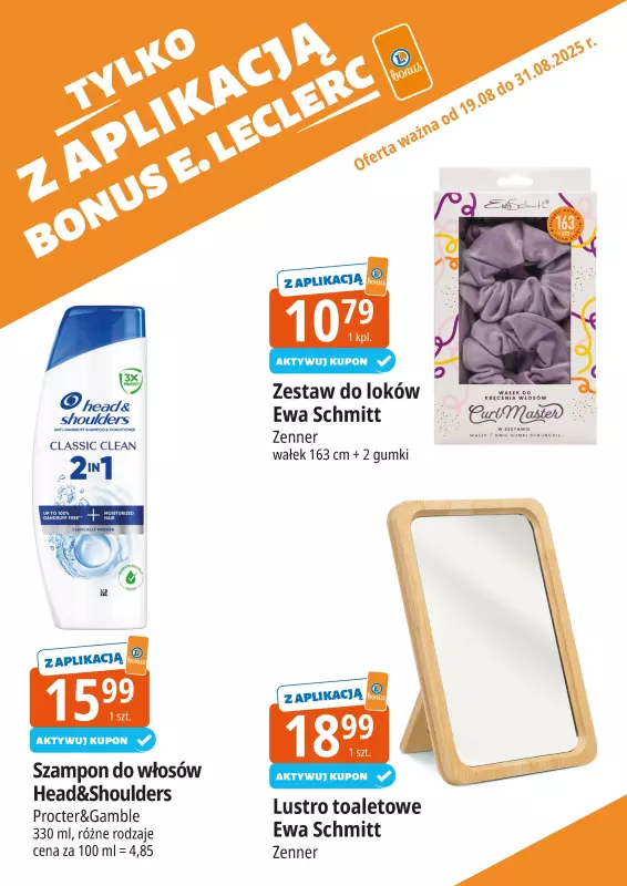 Leclerc - gazetka promocyjna Oferta E.Leclerc I Bonus skanujesz, kasę zyskujesz od wtorku 19.08 do niedzieli 31.08 - strona 14