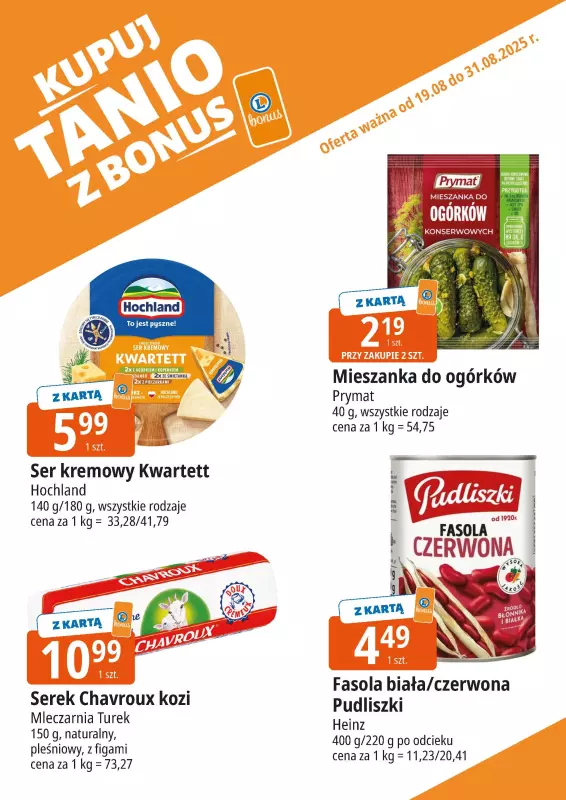 Leclerc - gazetka promocyjna Oferta E.Leclerc I Bonus skanujesz, kasę zyskujesz od wtorku 19.08 do niedzieli 31.08 - strona 8
