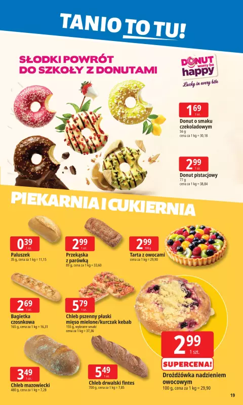 Leclerc - gazetka promocyjna Oferta E.Leclerc I Tanio to tu! od poniedziałku 25.08 do poniedziałku 01.09 - strona 19