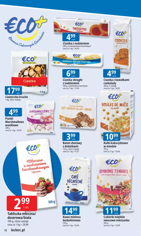 Leclerc - gazetka promocyjna Oferta E.Leclerc I Tanio to tu! od poniedziałku 25.08 do poniedziałku 01.09 - strona 12