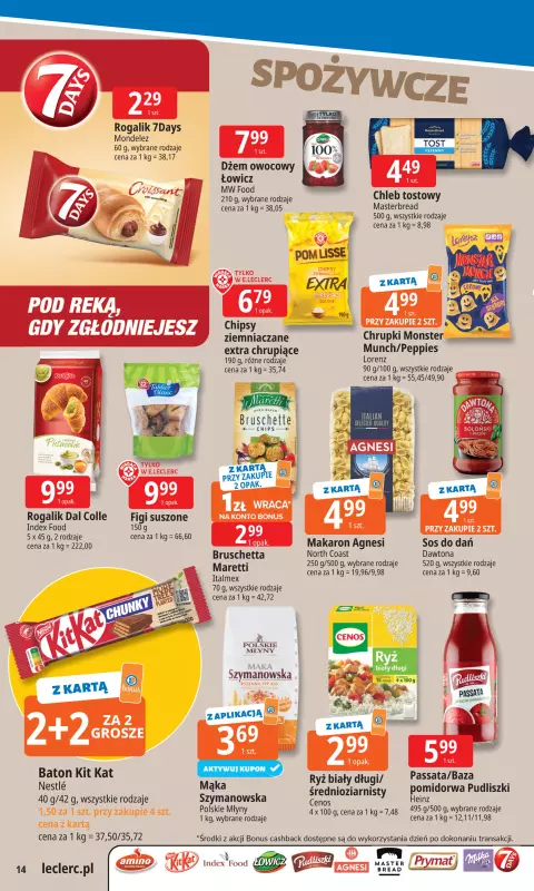 Leclerc - gazetka promocyjna Oferta E.Leclerc I Tanio to tu! od poniedziałku 25.08 do poniedziałku 01.09 - strona 14