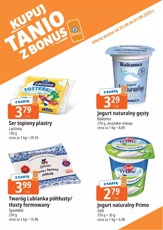 Leclerc - gazetka promocyjna Oferta E.Leclerc I Bonus skanujesz, kasę zyskujesz od poniedziałku 25.08 do poniedziałku 01.09 - strona 5